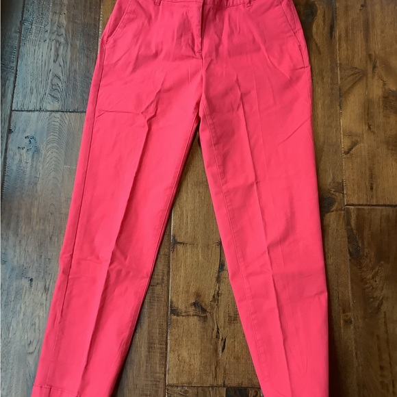 CHADWICKS. ORANGE, CORAL COTTON STRAIGHT LEG PANTS. SIZE 8. NEW! - Picture 2 of 6